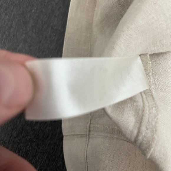 Chico's 100% Linen Zip Up Jacket, Size 1 (US M) - Picture 6 of 9